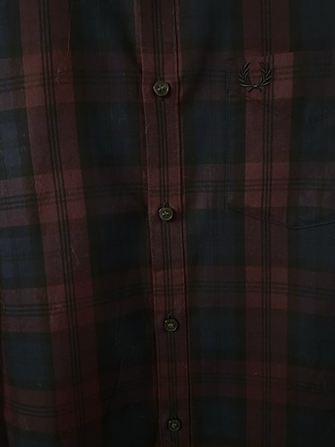 Fred Perry Tartan Long Sleeved Button Shirt Medium Brand New With Tags - Picture 6 of 22