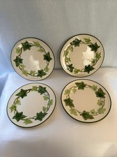 4 Franciscan Ivy Bread Dishes 6 1/4” Made in USA I Love Lucy Pattern c