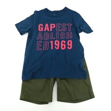 GAP Boy's 2-Piece Short Sleeve T-Shirt  Shorts Outfit Set Size 10/12 NWT 39.99