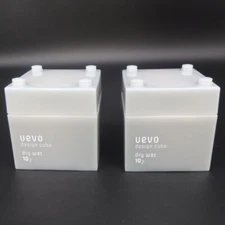 UEVO Dry 80g 2pcs. Hair Styling Wax Design Cube /Japanese Hair salon / DEMI