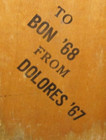 Vintage 1960's Purdue University Fraternity Delta Mu Chapter 1968 Wooden Paddle — photo 10