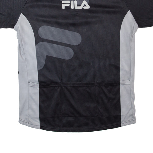 FILA Cycling Mens Jersey Black 1/2 Zip XL - Picture 6 of 6