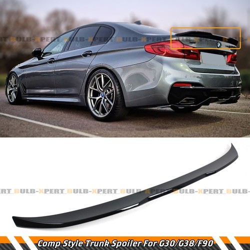 FOR 17-2023 BMW G30 520d 530i 540i F90 M5 PRO STYLE GLOSSY BLACK TRUNK SPOILER