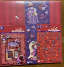 K & Company 12" x 12" Scrapbooking Paper Kit Red Hat Society Red & Purple NEW