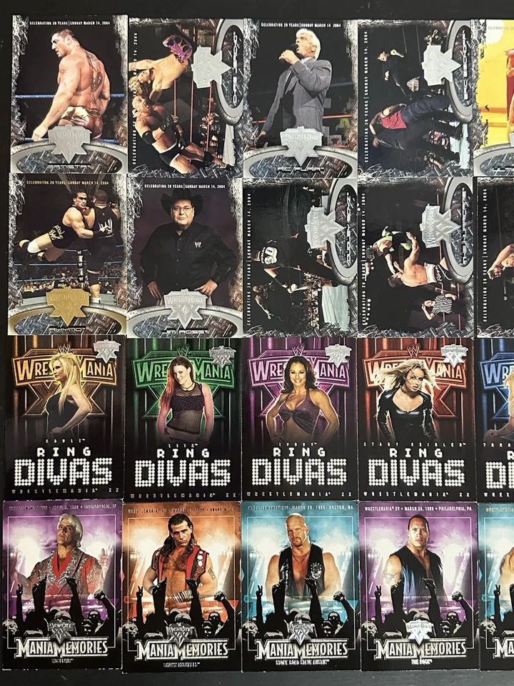 Tarjetas coleccionables de lucha libre Fleer WWE WrestleMania XX - 2004 - Lote 28 - OBO Foto 2 de 4