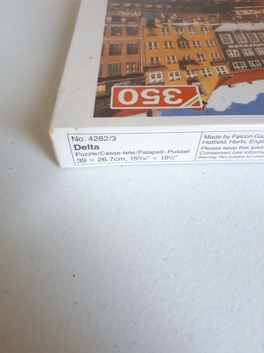 Vintage 350 Teile Falke Puzzle Delta 4282/3 Neu & Versiegelt Boote Kanal Fluss - Bild 2 von 4
