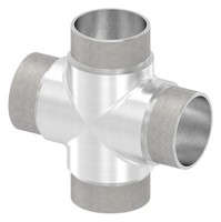 KreuzstüCk Edelstahl V2A Ø 48,3X2,0 Mm Steckfitting GeläNder Handlauf