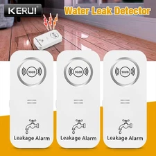 3PACK Water Leak Detector Alarm 90dB Alert Wireless Water Leakage Sensor Alarm