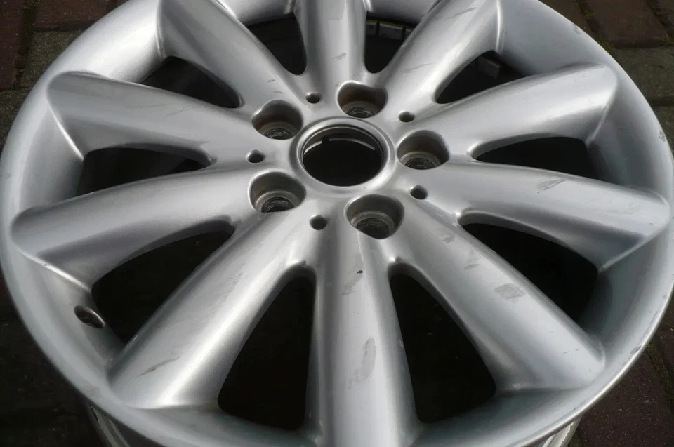 1x Alufelge 17 Zoll 7.0" 5x112 54ET Glanz Silber Mini F57 F56 F55 Rim Wheel - Bild 4 von 4