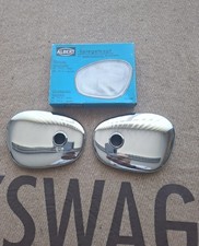 Blue Albert Left Right Mirror Head Vintage Porsche 356 Vw Bug Bmw Accessory Nos