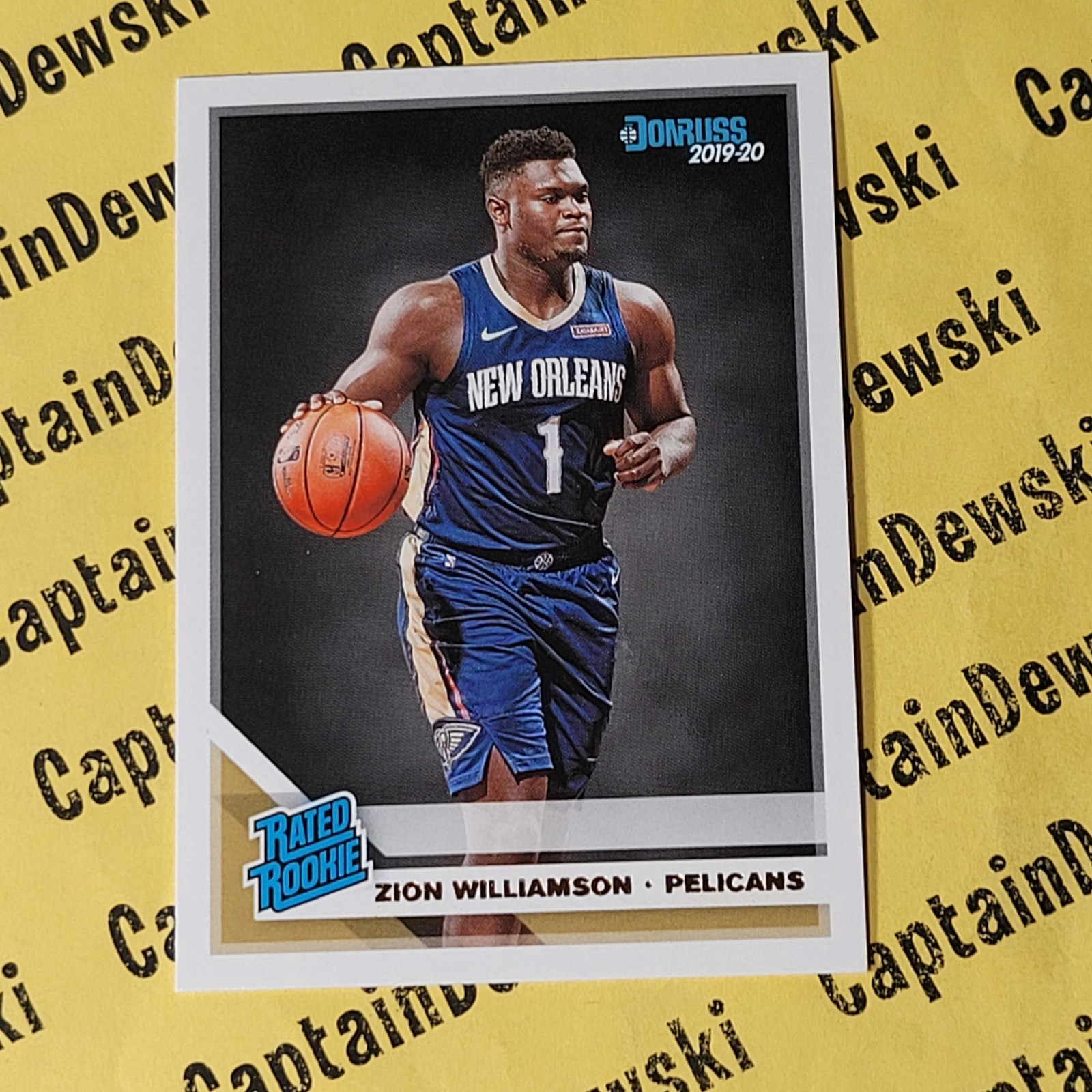 ZION WILLIAMSON 2019-20 Donruss #201 New Orleans Pelicans RC / Rated Rookie Card
