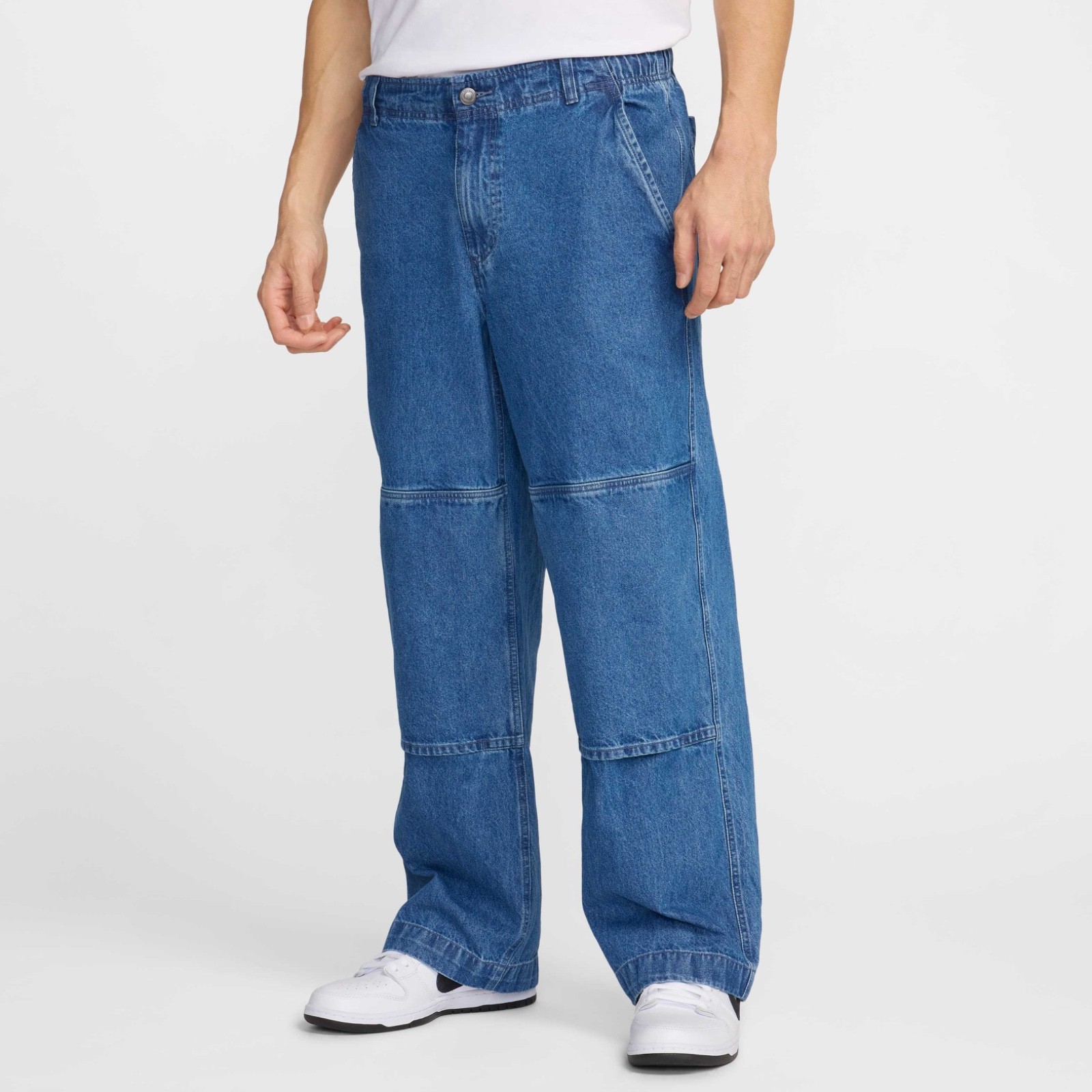 Nike SB - Loose Double-Knee Denim Skate Pants Diffused Blue / White Size M Rare