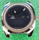 lot C2155 mens Timex Q Red Dot Lollipop Fancy Quartz Vintage Watch Parts
