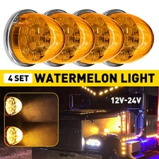 4x Led Watermelon Light Truck Trailer Side Marker Clearance Lamp Turn Signal Drl 4x Led Watermelon Light Truck Trailer Side Marker Clearance Lamp Turn Signal Drl