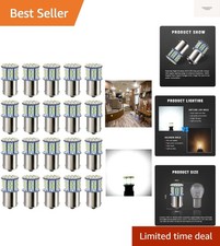 1156 1141 1003 7506 BA15S LED Bulbs Xenon White 20-Packs, Super Bright 3014 5...