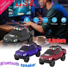 New Mini Audio Docks Portable Car Model Wireless Bluetooth Speaker USB/AUX/BT/FM