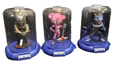 Fortnite Mini Domez Set Of 3 Action Figure DMZ Original Rare Collection In Cases
