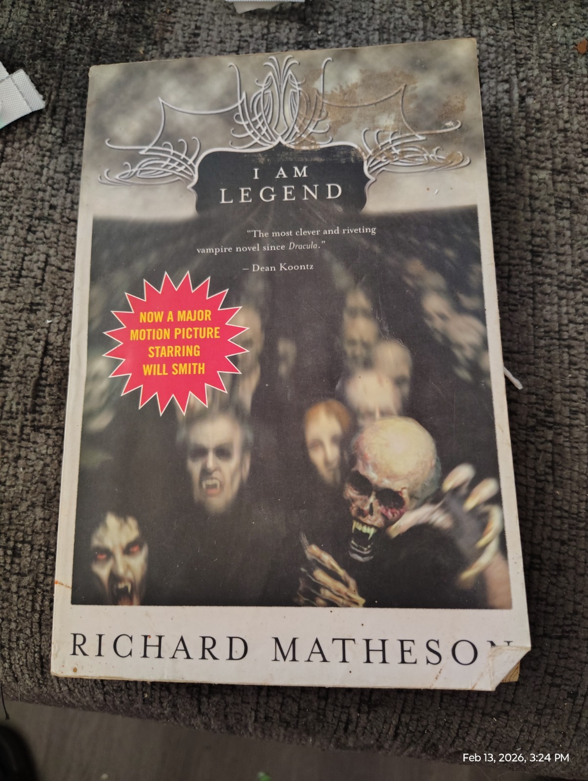 I Am Legend – Richard Matheson Paperback Movie Tie-In Will Smith