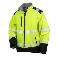 Result Hi Vis Jacket Ripstop Safety Softshell  Size L
