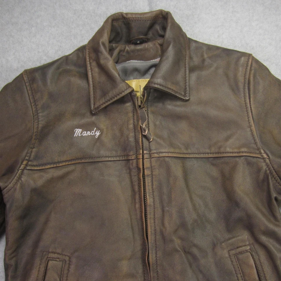 Chaqueta STS Ranchwear para mujer pequeña de cuero NRHA Champion bordada 2010-2018 Foto 2 de 4