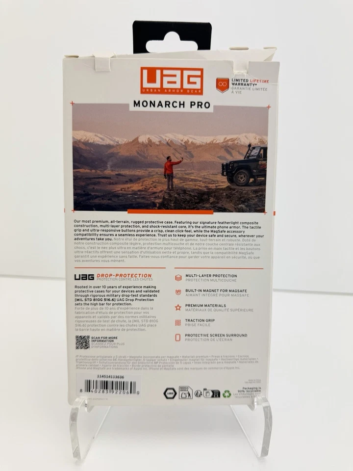 Funda URBAN ARMOR GEAR UAG diseñada para iPhone 17 Pro Max 6.9" Monarch Pro Foto 2 de 4