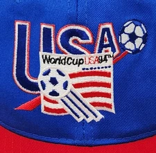 1994 Vintage USA Soccer World Cup Hat Twins Enterprise Snapback Hat Clean Hat