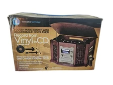 Innovative Technology ITRR-501 Wooden Recordable Music 5-in-1 Center