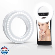 XINBAOHONG Selfie Ring Light Rechargeable Portable Clip-on Selfie