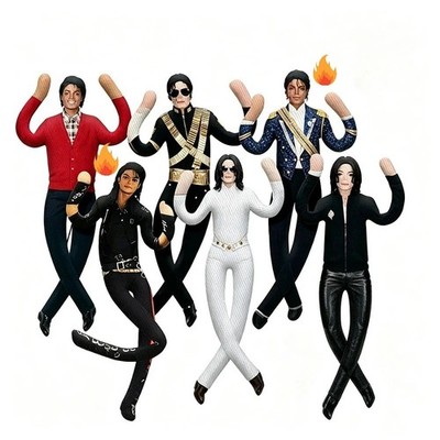 Michael Jackson Plush Doll Stuffed Figure Toy Jointed Cosplay Prop Room Decor Gi