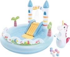 56148EP Unicorn Castle Inflatable Kiddie Pool Inflatable Kids Pool W/ Water