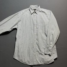 Abercrombie  Fitch Men's Striped Button-Down Dress Shirt 100 Cotton, Size L