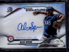 2020 Bowman Chrome #PCS-ASP Alex Speas Prime Chrome Signatures #/50