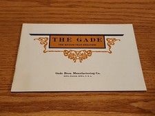 The Gade Advertising Book Manual Gas Engine Motor