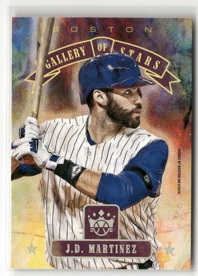 2018 PANINI DIAMOND KINGS #GS10 J.D. MARTINEZ GALLERY OF STARS BOSTON RED SOX