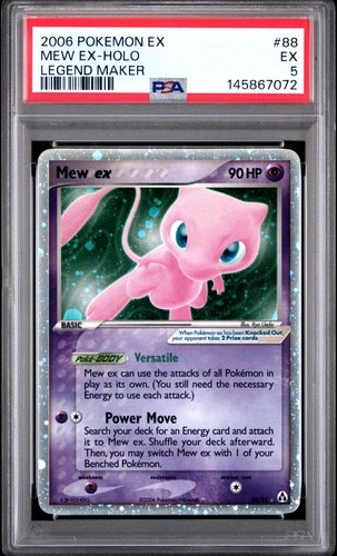 2006 POKEMON EX LEGEND MAKER #88 MEW EX-HOLO PSA 5