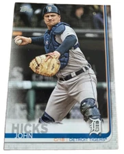 2019 Topps #593 John Hicks Detroit Tigers MLB Baseball Card (O2