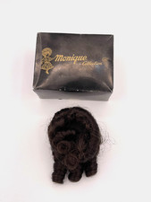VTG Monique Collection Doll Wig Dark Brown Ringlet Curls in Box Germany