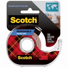 3M Scotch Double Sided 3/4 in. W X 150 in. L Poster Tape Clear Pack of 12 