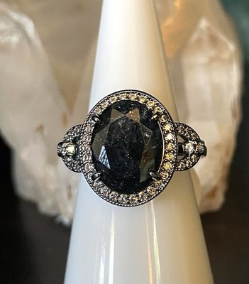 Bomb Party More Than Anything Else - Black Ice Crystal On Hematite Size 8