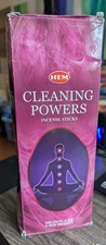 Hem Cleaning Powers Incense Sticks (Retail Box, 6 Hex Tubes, 120 Sticks)