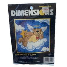 Dimensions Needlepoint Embroidery Kit Floating On A Cloud 7184 5" X 5" VTG 1998