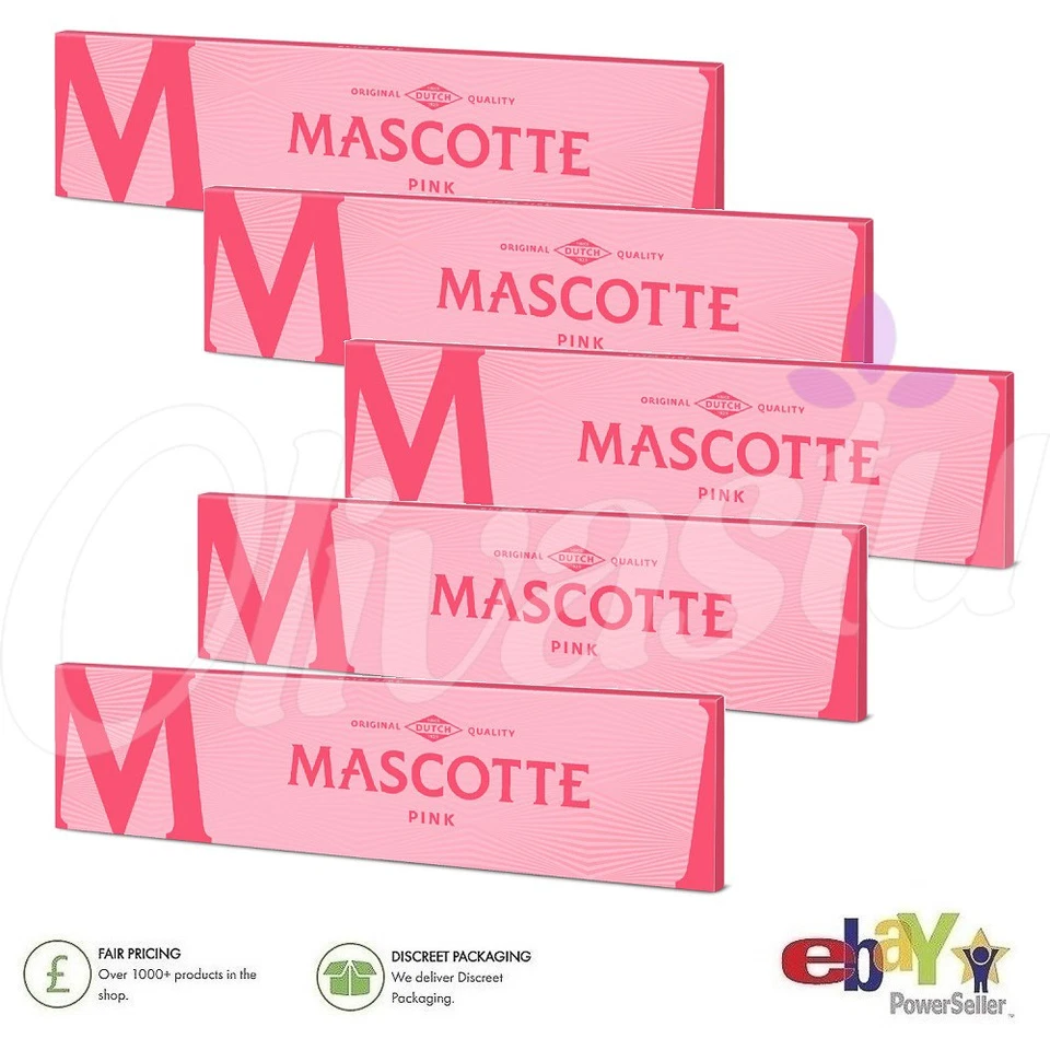 5 x Mascotte PINK King Size Slim Rolling Papers