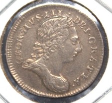 1772 Great Britain Silver3 Pence  High Grade -Rare Date -Very Nice! -97