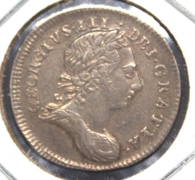 1772 Great Britain Silver3 Pence  High Grade -Rare Date -Very Nice! -97