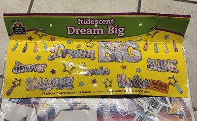 Teacher Created Resources TCR8737 Iridescent Dream Big Stars Bulletin Set