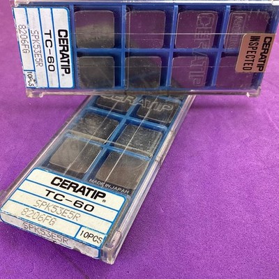 10pc   KYOCERA CERATIP  SPK 53E5R   Carbide Inserts; TC60 Machinist