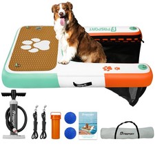Inflatable Dog Boat Ramp Floating Dock Water Ladder Pool