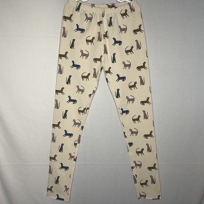 Liewood kids  Marie Leopard Printed Organic Cotton Leggings in Sandy size 10