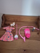 Vintage Barbie Dolls So Much To Do House Cleanin Set With Accessories Mattel