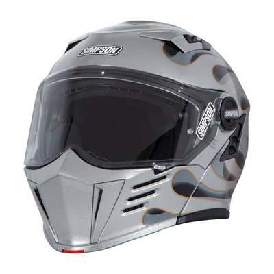 #ad #ad Simpson Motorcycle M59WF2LG Helmet MOD BANDIT WILDFIRE GREY LARGE $574.95